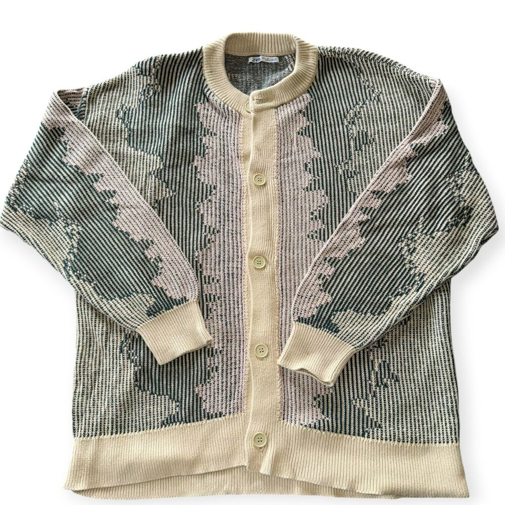 Jacquard Zara Cardigan